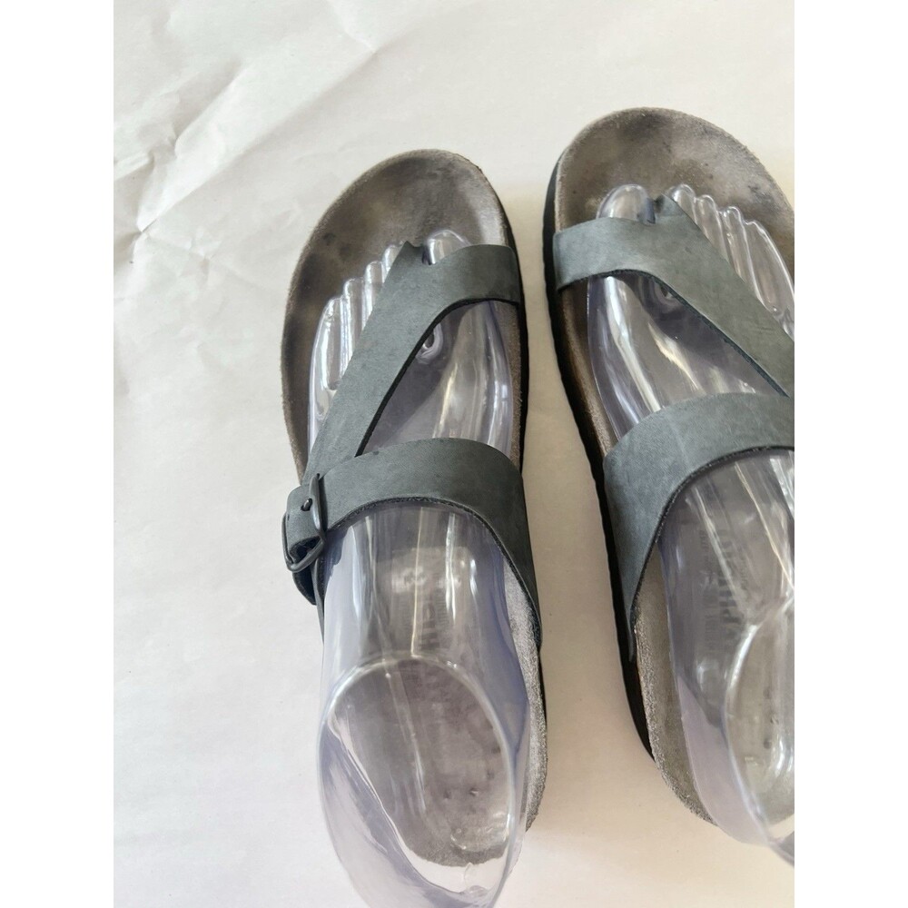 Mephisto Helen Sandals, women's size 38 7.5 $200 pewter/grey - great condition! - Picture 2 of 8